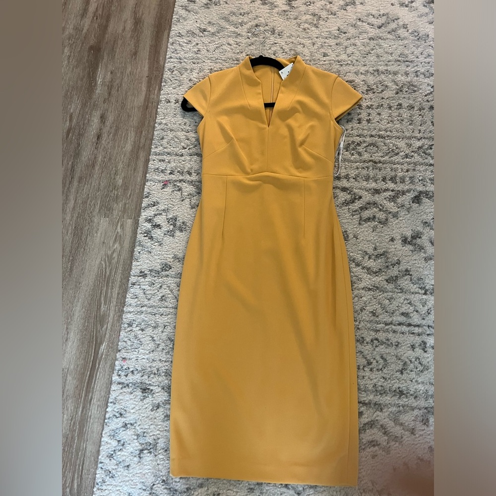 Calvin Klein, mustard, yellow business dress. Brand new never worn.